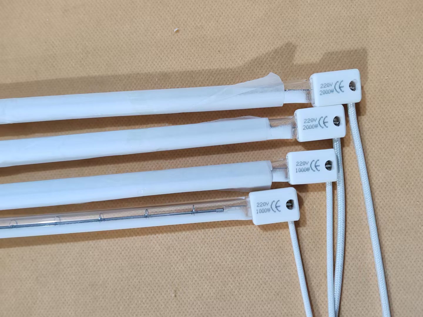 Technical Specifications and Application of 225mm 1100W Halogen Heat Lamps