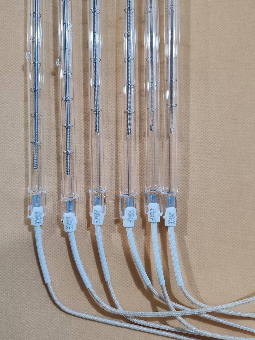 half white coated halogen heat lamp