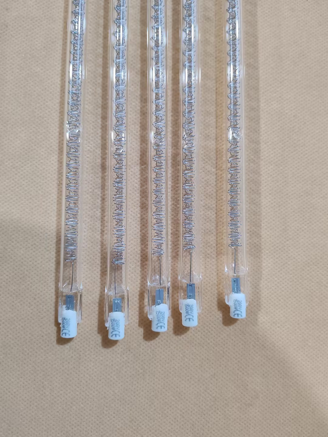 High Power 728mm 3000w Quartz Infrared Halogen Heating Elements