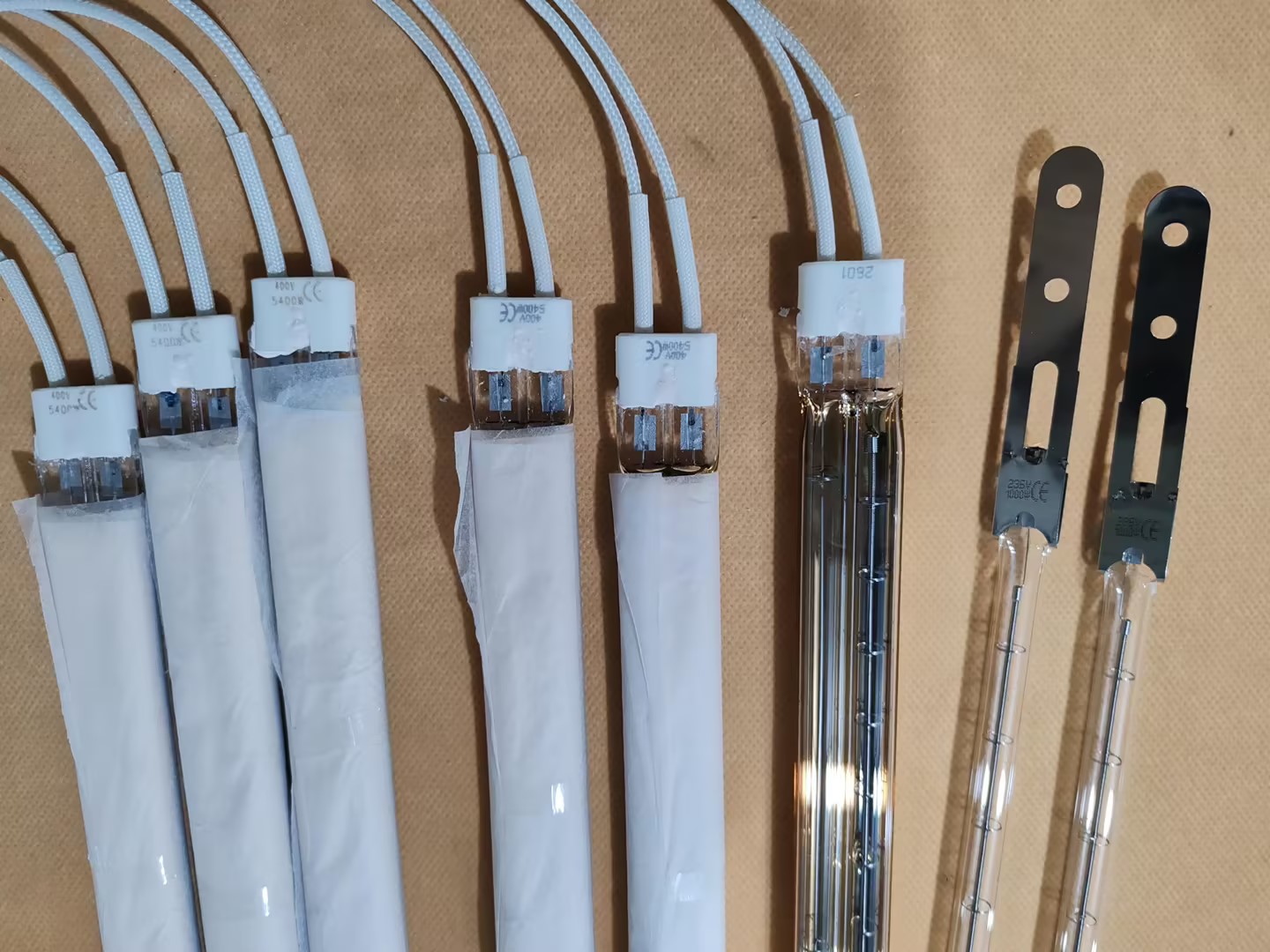 415V 6000W 2000mm Short wave twin tube halogen IR emitter