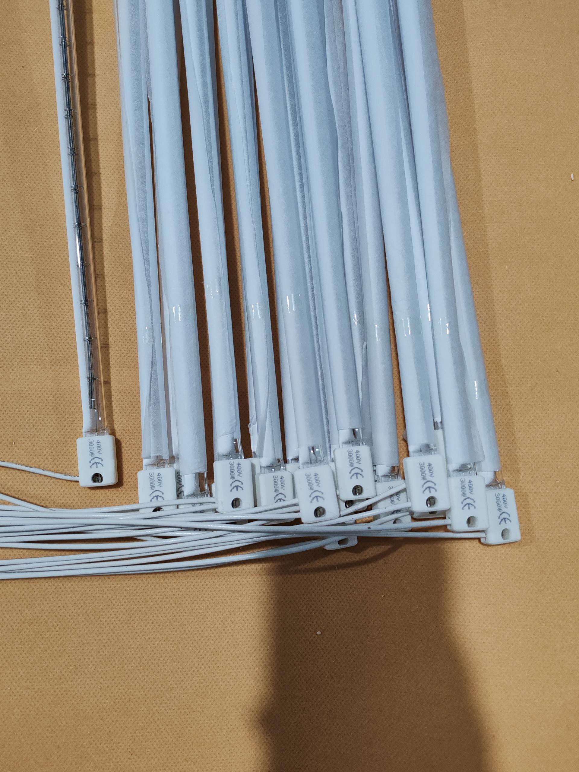 OEM 656mm 230v 2000w White Reflection Halogen Quartz Heating Tube