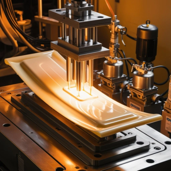 Controlled heating for plastic annealing